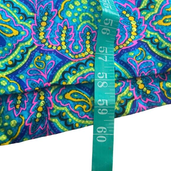 VTG The Sample Shop Waikiki 70s paisley graphic halter maxi dress size 12 - Picture 13 of 14